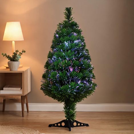 Sapin de Noël vert en plastique 48 x 48 x 90 cm (1/5)