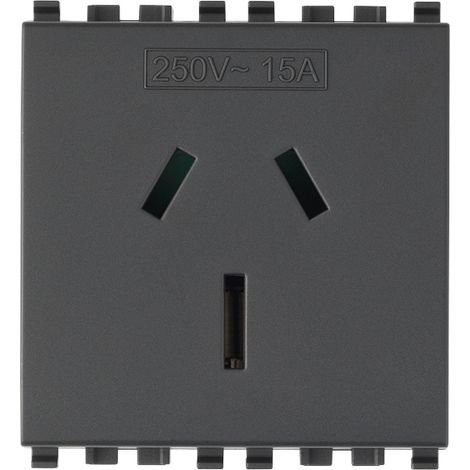 VIMAR - 20262 Presa SICURY 2P+T 15A Australia grigio