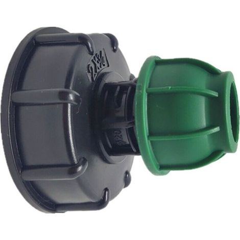 IBC - Portable Ton Barrel Accessoires Joint de tuyau de jardin Adaptateur de joint de tuyau en PE sûr et durable pour les connecteurs d'eau de maison et de jardin Generic(Export 25 en version courte) (1/3)