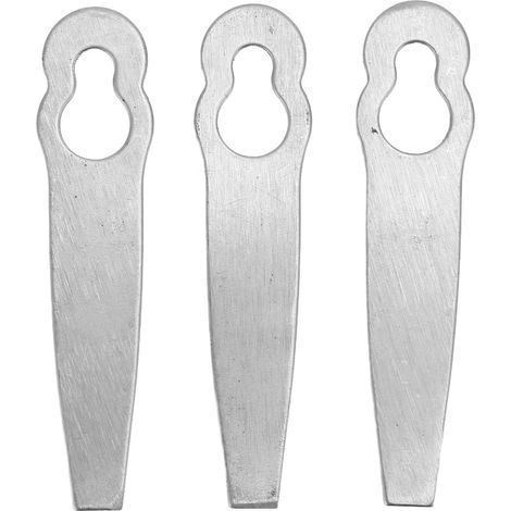 Lot de 6 lames de tondeuse universelles de rechange pour outils de jardinage et de jardinage (L)