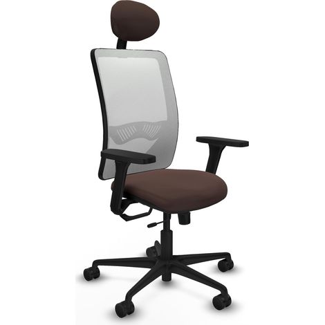 Chaise de bureau piqueras y crespo Zulema blanc simili cuir (1/2)