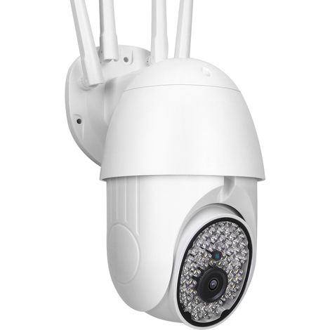 Caméra PTZ 1080p WiFi avec vision nocturne infrarouge, suivi couleur, sécurité CCTV, prise 100-240 V.