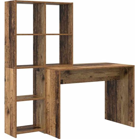 Maison Exclusive - Schreibtisch Altholz 138,5 x 55 x 143 cm Holzw