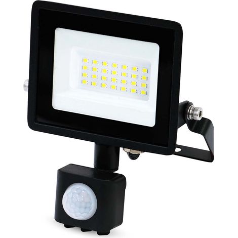 LED Floodlight with Motion Sensor, 20W, 1620 lm, 4000K