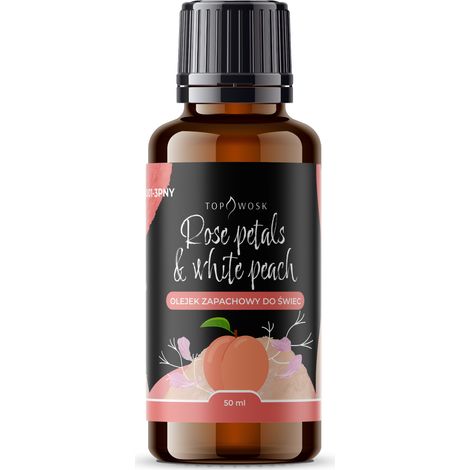 Olio profumato ai petali di rosa e pesca bianca, 50 ml