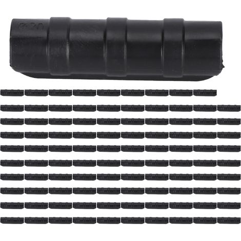 Confezione da 100 fascette stringitubo – 20 mm – per tubi da giardino – nere