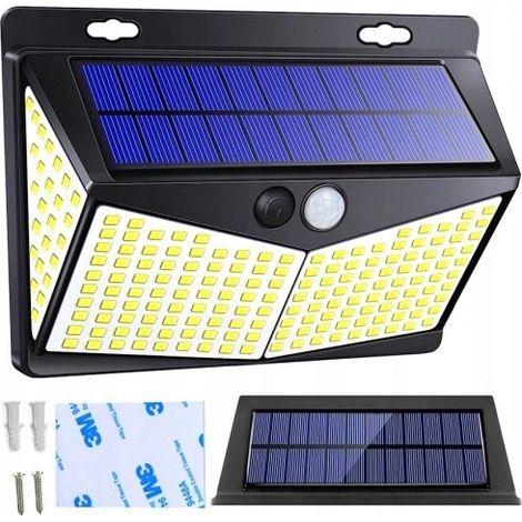 LÁMPARA SOLAR CON SENSOR DE MOVIMIENTO ANOCHECER 212 64W (1/5)