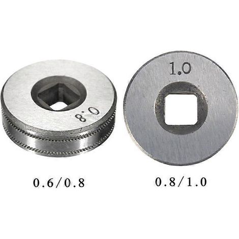 rouleaux d'alimentation de fil de rechange pour ligne de soudage MIG en acier inoxydable durable (0,8+1,0) ( ) (1/5)