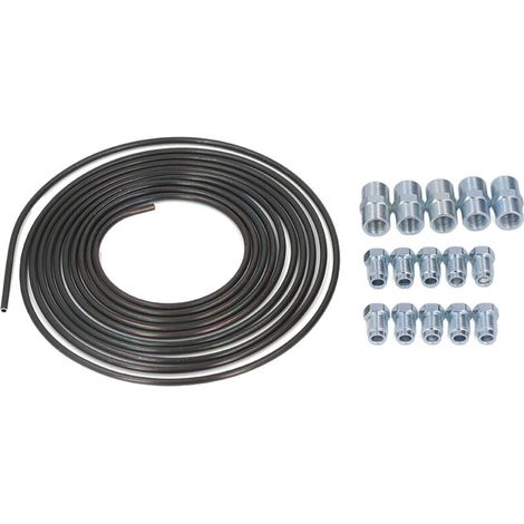 5m PVF coated steel brake line hose kit with 4.75mm screw connectors universal automotive spare parts. (1/5)