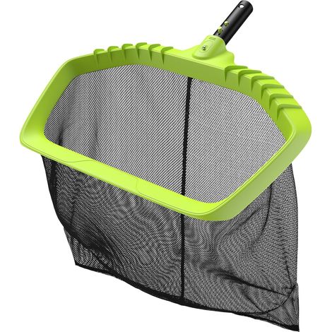 Oberflächenskimmer, professionelles Poolbodennetz mit großem Fassungsvermögen, Oberflächen-Laubfangnetz ohne Stange, Tiefenskimmer für Schwimmbäder, Teiche, Whirlpools und Wasserparks – Grün (1/5)