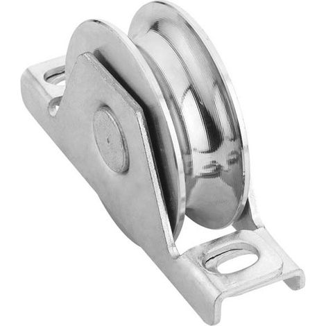 Galet à encastrer forme U INOX 303-304L - largeur: 20 - Diamètre: 80