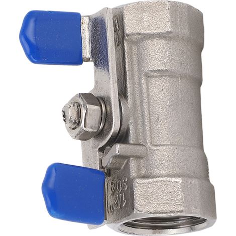 1/2 Zoll NPT DN15 Kugelhahn, Rohrverschraubung aus Edelstahl 304 mit Innengewinde und Absperrklappe (1/5)