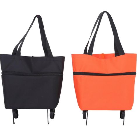 de supermarché portable en 2 parties chariot de courses (1/5)