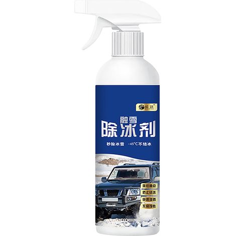 Dégage-glace Liquide Dégivrant Pour Voiture Pare-brise Rétroviseurs Et Serrures Protection Jusqu’à -45 °C 500 ml (1/5)