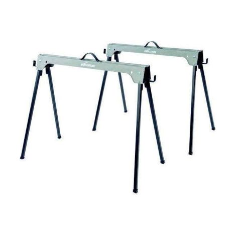 Juego de 2 caballetes con patas plegables 005-0003 EVO