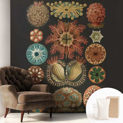 Papier peint intissé mural avec imprimé motifs uniques apparence moderne - Colle incluse gratuite Inspirations marines 250x250 cm (1/5)