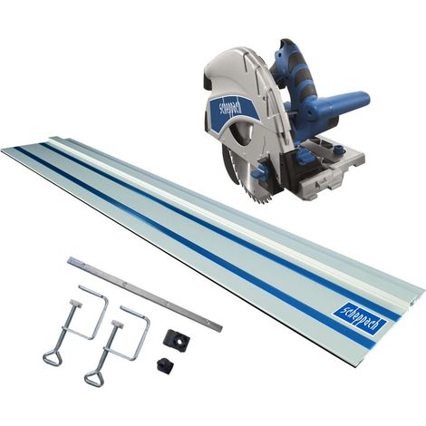 230V CIRCULAR PLUNGE SAW 210MM WITH GUIDE RAIL AND ACCESSORIES SCHEPPACH PL75