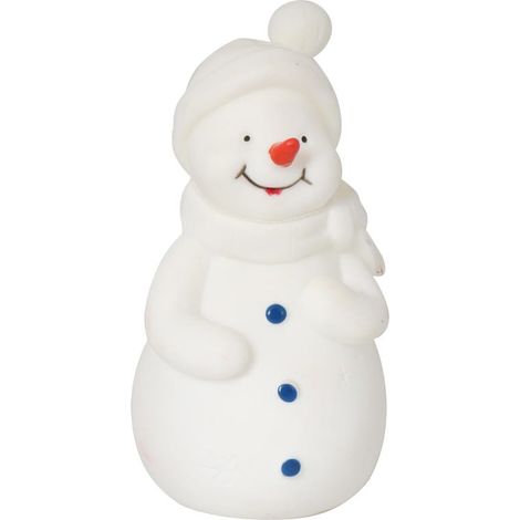 Pupazzo di neve illuminato a LED da 12,5 cm - Decorazione natalizia a batteria (1/5)