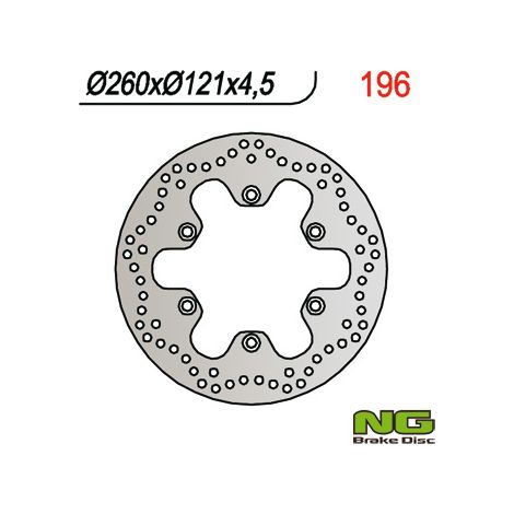 Disco de freno delantero Suzuki AN 250/400 NG 260 mm 1998-2002