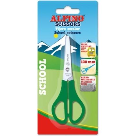ALPINO TIJERAS SCHOOL 13CM COLORES BLISTER
