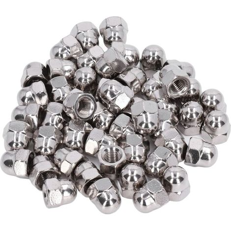 Dado esagonale in acciaio inossidabile da 100 pezzi, dado, kit di accessori in acciaio inossidabile, kit di assortimento di dadi esagonali M3 per manutenzione e riparazione (316)