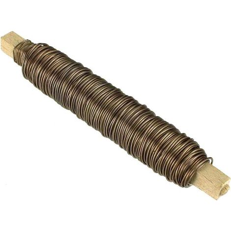 Filo ferro laccato su rocchetto 0,9 x 25 - bianco - 25 mt.