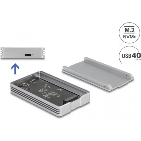 Carcasa USB4â¢ 40 Gbps para 1 x SSD M.2 NVMe - sin herramientas