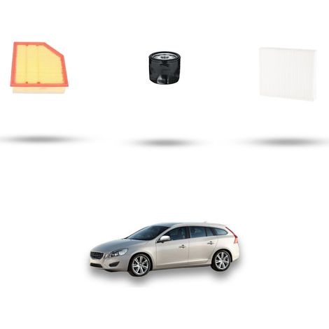 Kit tagliando 3 filtri compatibile con Volvo V60 II 2.0 T5 186kw Cross Country Dal 2019 (1/5)