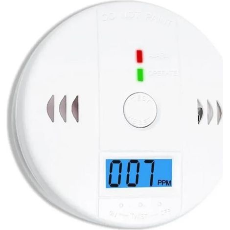 HOXILEELEO1pc-Détecteur de monoxyde de carbone avec affichage LED, Détecteur de fumée et de monoxyde de carbone Détecteur de fumée -MIL (1/5)