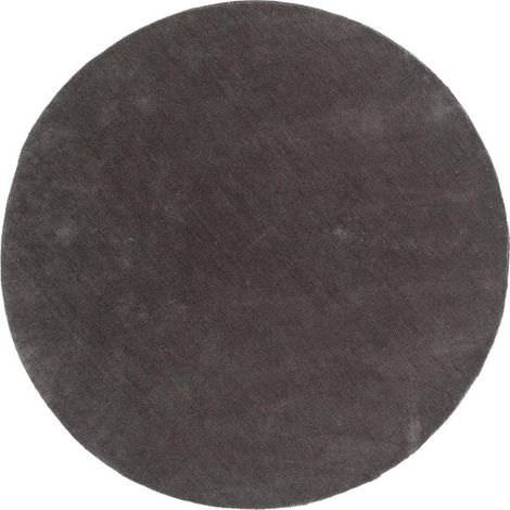 Tapis Déco Rond "Undra" 200cm Gris Foncé (1/5)