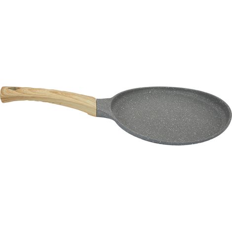 Poêle à fond plat 20cm chauffage uniforme sans adhérence pour cuisson facile (1/5)