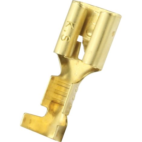 Rs Pro – Cosse électrique femelle à sertir – Clip isolé pour conducteurs 2.5 mm² – Connexion sécurisée pour projets électriques (1/2)