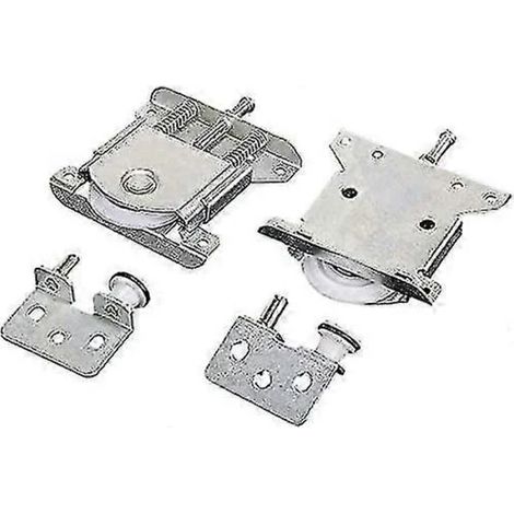 Filiyano-Roulettes pour porte coulissante de placard, pièces détachées pour porte coulissante de placard, roues, roulettes, rails de placard (1/4)