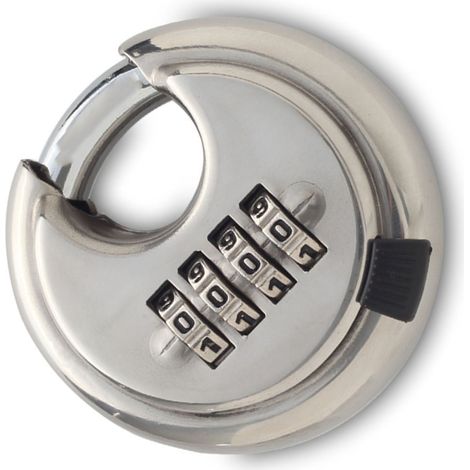 Cadenas de sécurité 4 chiffres étanche réinitialisable combinaison acier inoxydable pour armoire boîte à outils (1/5)