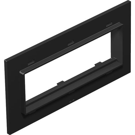 OBO Bettermann Abdeckplatte 3f Modul 45 für T4L/T8NL Polyamid graphitschwarz RAL 9011, 7408452