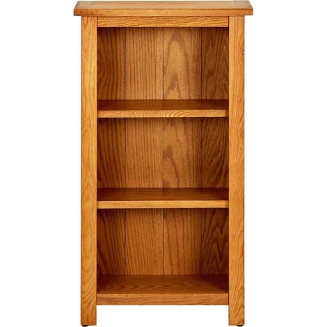 Maison Exclusive - Bücherregal 45x22,5x82 cm Eiche Massivholz (1/5)