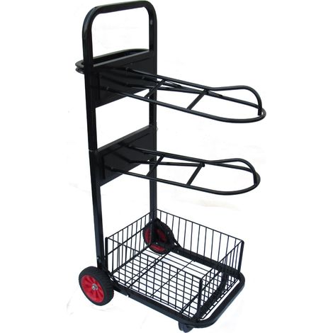Rolling Saddle Rack Trolley Cart (Horse Tack Wheels Basket Dolly Carrier) (1/5)