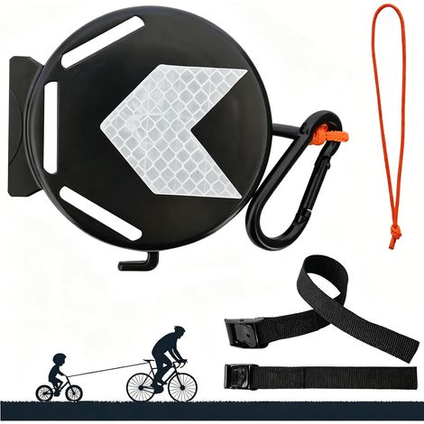 Corde de Remorquage Vélo Rétractable 2M Barre Traction Élastique, Pour Enfants et Adultes, VTT E-Bike, Aventures en Famille (1/5)