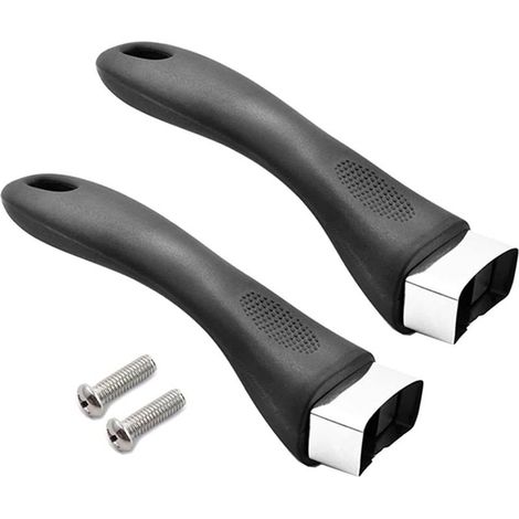 Lot de 2 poignées de casserole en bakélite anti brûlure avec vis pour casserole de cuisine de type A Taille unique (1/5)