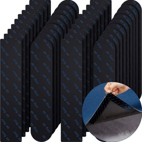 Tapis antidérapants - 32 pièces - Coins antidérapants - PET - Bandes antidérapantes - Grips de tapis - Bandes de tapis antidérapantes - Autocollants antidérapants auto-adhésifs - Pour coins et bords - (1/5)