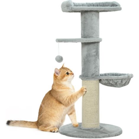 Pair Meuble TV meuble télé pour téléviseur jusqu'à 55 pouces avec 2 portes rabattables et étagère ouverte, 124x35x50cm, blanc (1/5)
