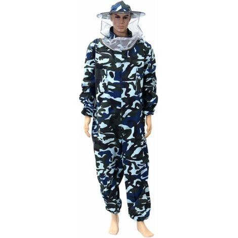 Tuta da apicoltore, completo da apicoltore con velo e cappuccio, tuta protettiva da apicoltore, abbigliamento da apicoltore, attrezzatura da apicoltura (1/4)