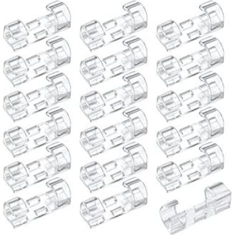Lot de 120 attaches-câbles avec support de fil auto-adhésif puissant pour voiture, bureau, maison, accessoires d'organisation de câbles muraux, ordinateur portable, ordinateur (transparent)