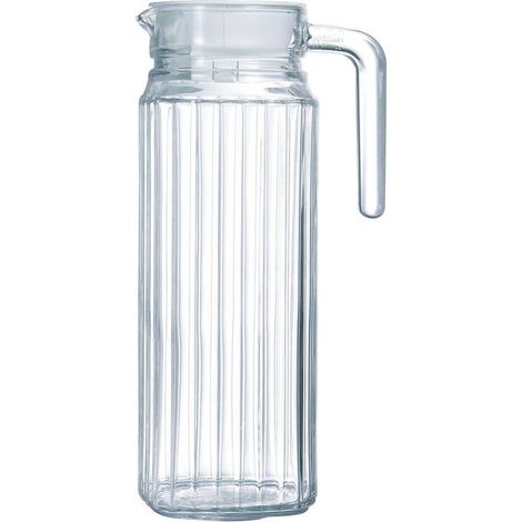 Jarra refrigerada Arcoroc Quadro con tapa, 110 cl, 1 jarra, blanca (1/4)