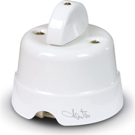 1 Bouton rotatif, Céramique, 10 A, 250 V, Pour interrupteur