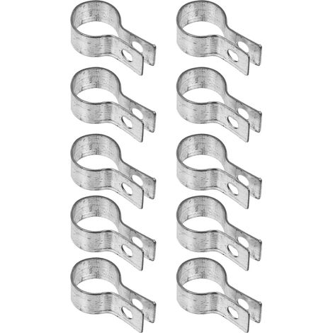 Bande de Tension pour Clôture 10 Pièces en Acier Inoxydable  Poteaux D’angle et Cadres de Portail, Finition Argenté, Usage Domestique, Lot de 10 (1/5)