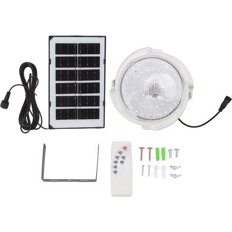 Applique Solaire LED Toivize 65W Étanche Luminaire Plafond Intérieur Télécommande Capteur Crépusculaire Autonomie 12h (1/5)