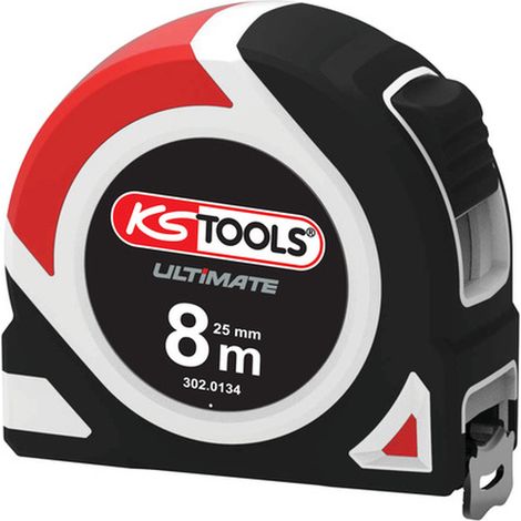 KS Tools - Mètre à ruban Bi-matière ULTIMATE, 8x25 mm - 302.0134