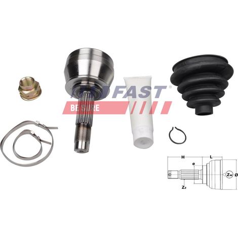 Junta homocinética rápida FT25076K