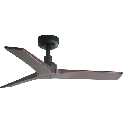 KLIM S Ventilador negro/nogal